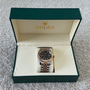 HIGH QUALITY Men’s Designer OYSTER Perpetual Watch Gold Silver NEW Working 🔥